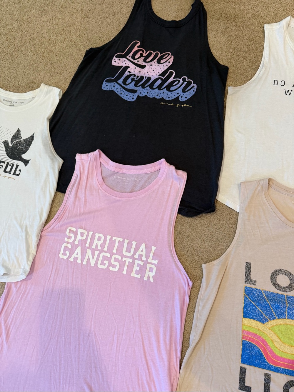 Spiritual Gangster Tank Tops lots of 5 total - Picture 3 of 6